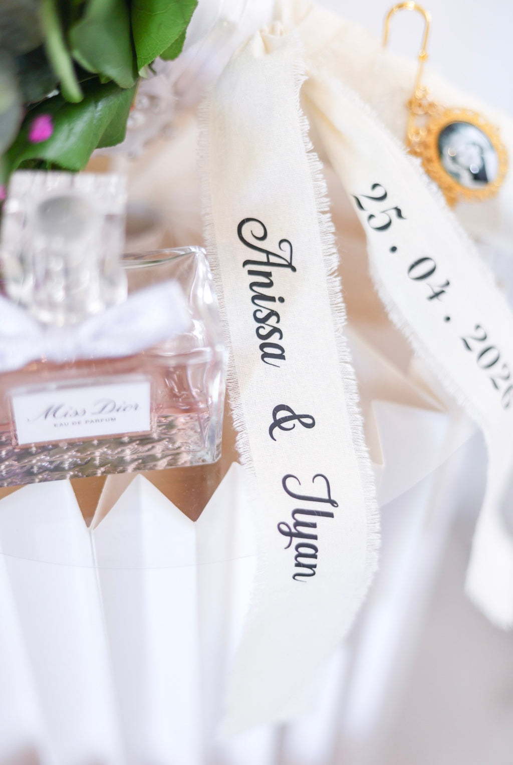 IMANE « Ruban bouquet en Lin »