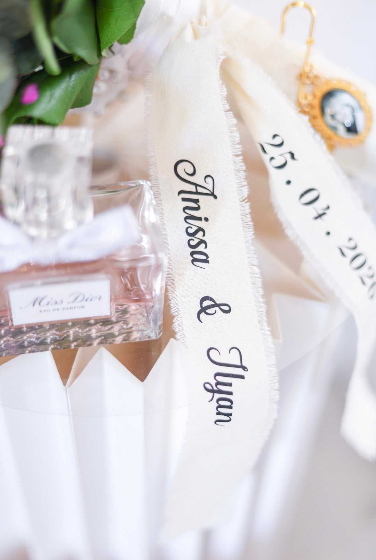 IMANE « Ruban bouquet en Lin »