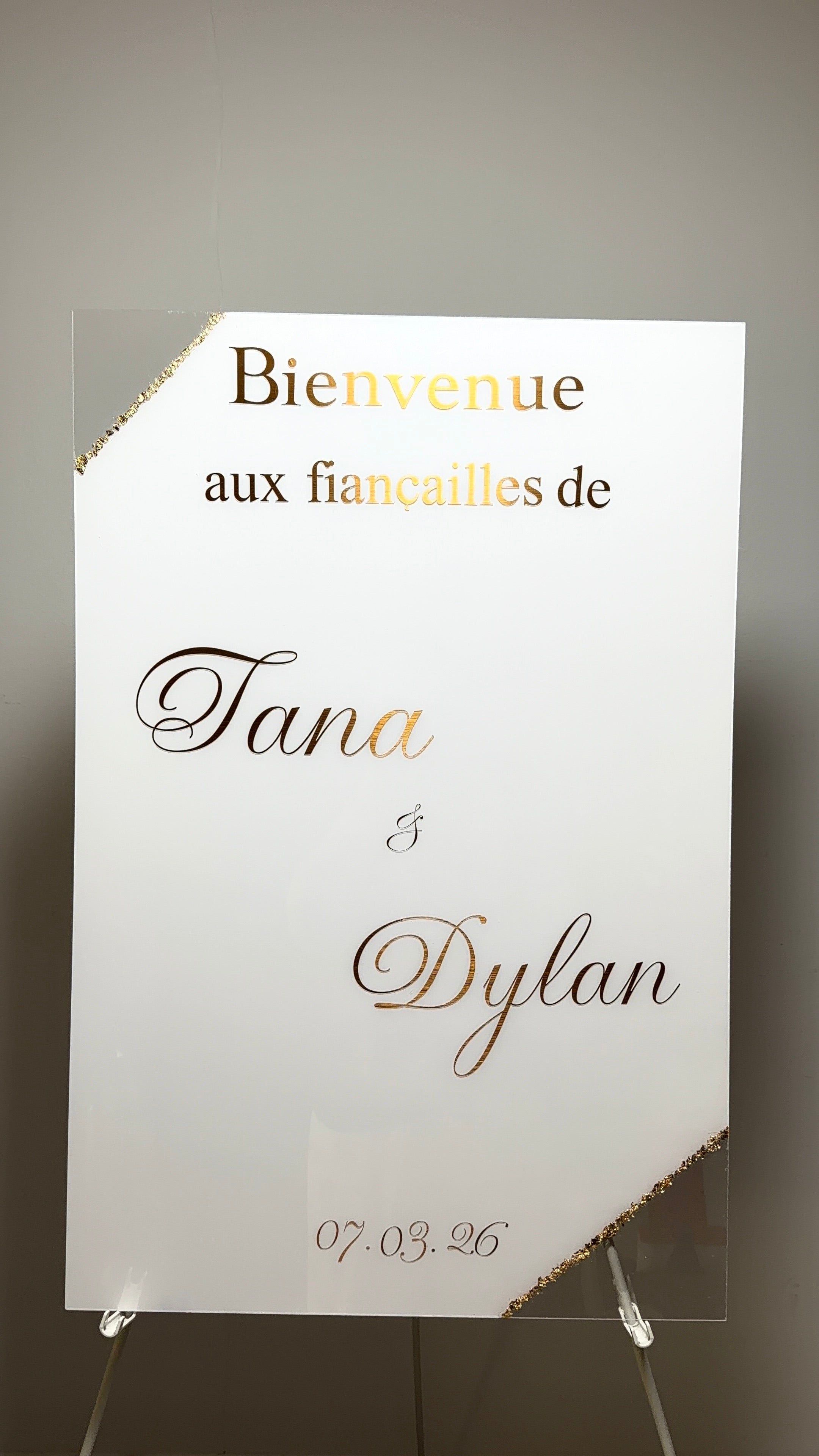 ASLAN « Panneau de bienvenue en plexi »