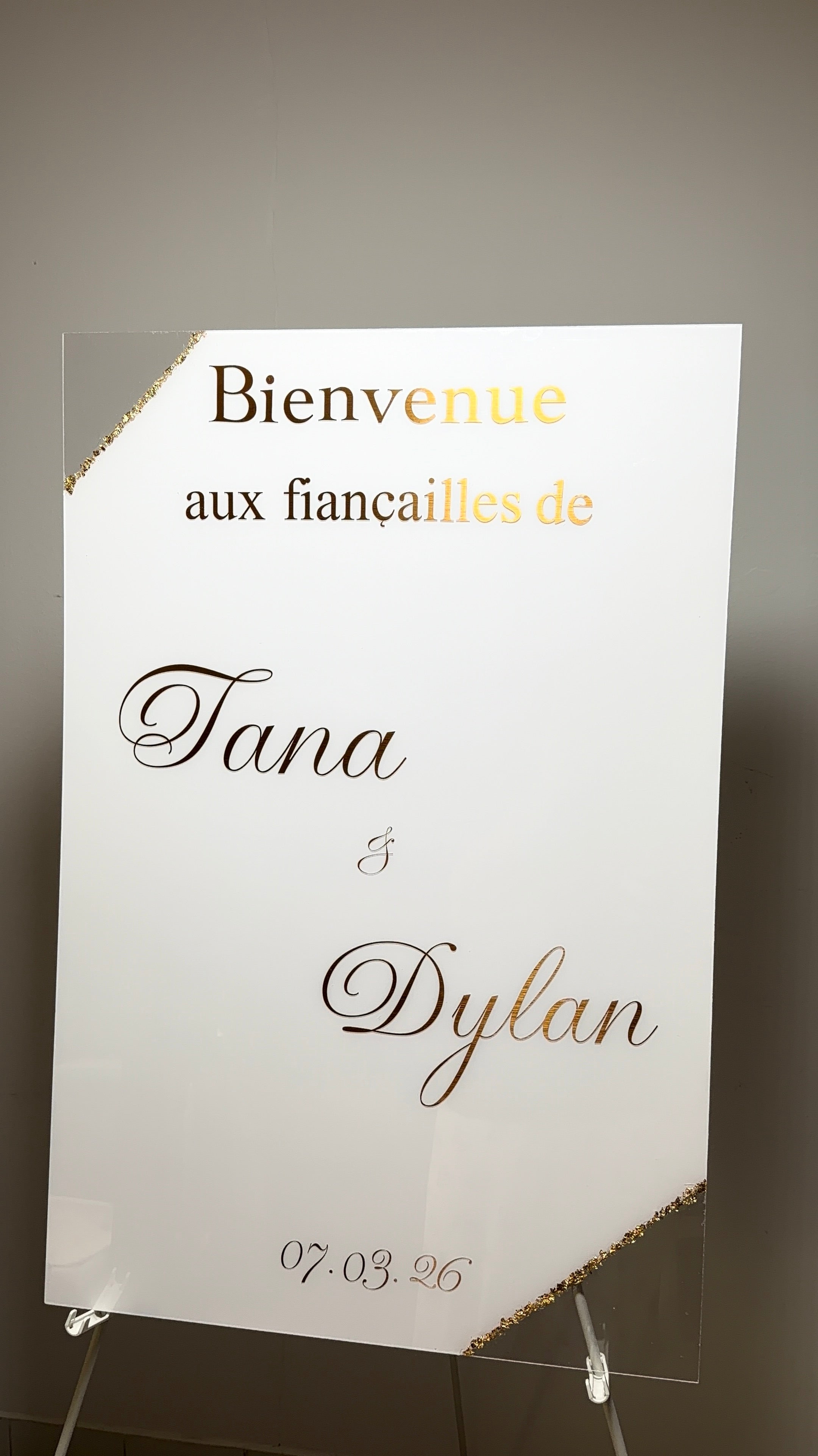 ASLAN « Panneau de bienvenue en plexi »