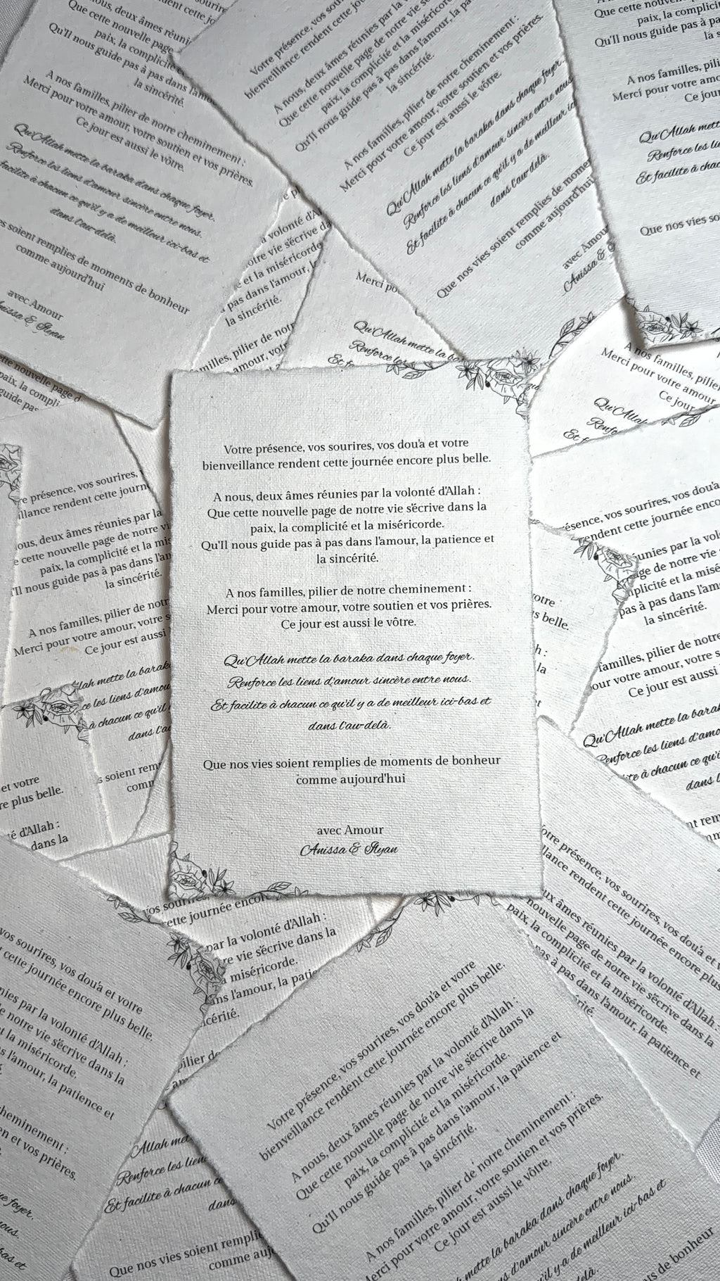 ANISSA «  Cartes de remerciements »