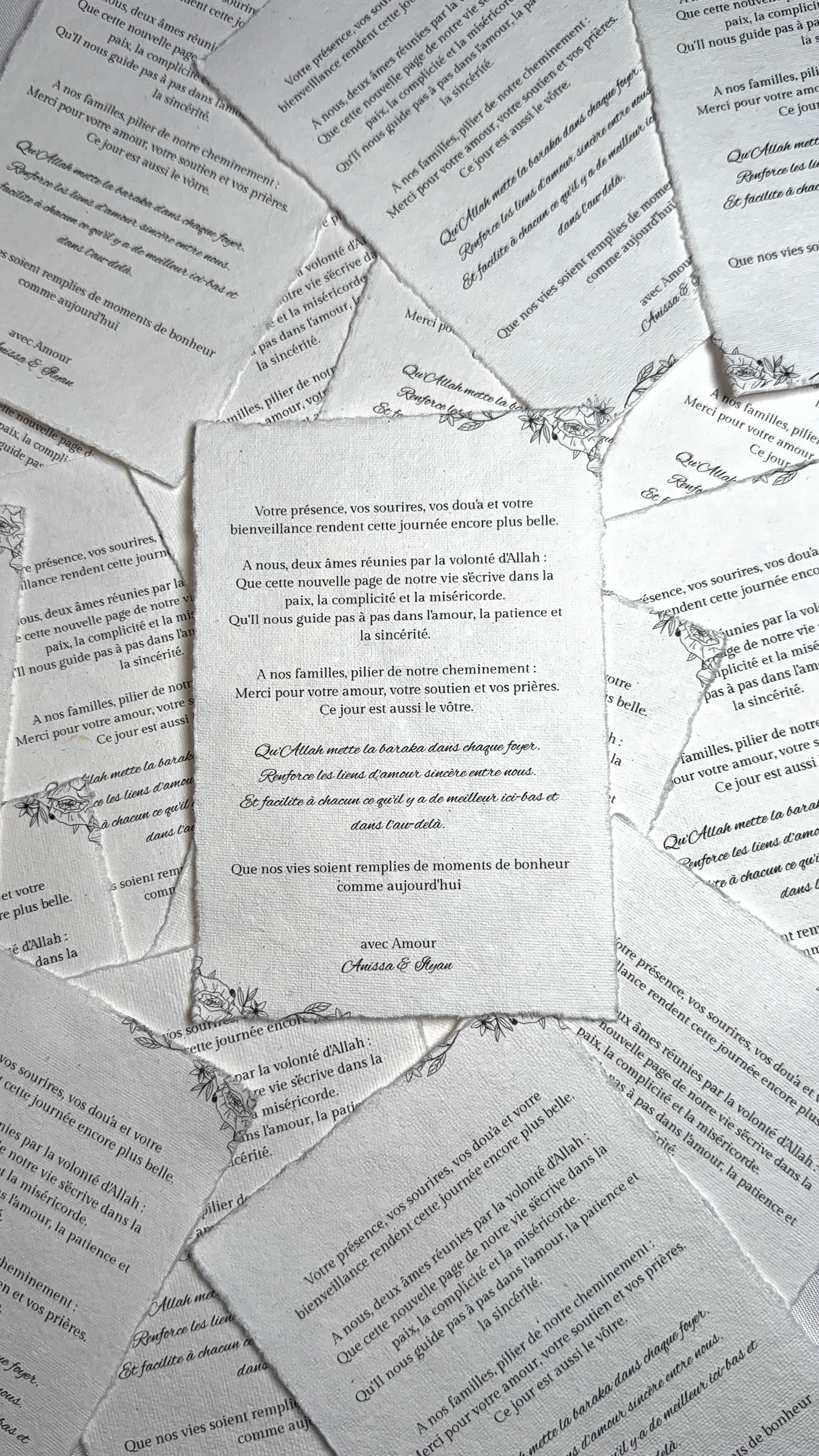 ANISSA «  Cartes de remerciements »